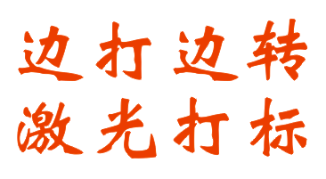 边打边转激光打标